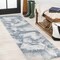 Jonathan Y Petalo Abstract Two-Tone Modern Blue/Cream 2 ft. x 8 ft. Runner Rug CTP200B-28 - alternate 1