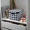 Simplify Checkered Black and White Storage Tote Bin 9080-50 - alternate 4