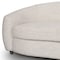 Homeroots 91" Beige Fabric Curved Sofa With Brown Legs 607330 - alternate 2