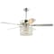 Jonathan Y Brandy 52" 3-Light Crystal Prism Drum LED Ceiling Fan With Remote, Chrome JYL9606A - alternate 1