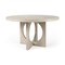 Homeroots 54" Natural Rounded Pedestal Base Dining Table 397612 - alternate 1