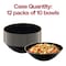 Smarty Had A Party 16 oz. Black with Gold Rim Organic Round Disposable Plastic Soup Bowls (120 Bowls), 120PK 9316-BG-CASE - alternate 6