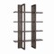 Homeroots 71" Brown Wood Four Tier Etagere Bookcase 630384 - alternate 2