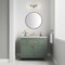 James Martin Vanities Chicago 36 in. Single Vanity, Smokey Celadon, w/ 3 CM Carrara Marble Top 503-V36-SC-3CAR - alternate 2