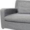 Homeroots 93" Dark Gray Slipcovered Fabric Sofa With Toss Pillows 607322 - alternate 4