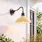 Jonathan Y Aurora 12.25" 1-Light Farmhouse Industrial Iron LED Gooseneck Arm Outdoor Sconce, Matte Yellow JYL7613H - alternate 4