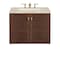 James Martin Vanities Amberly 30" Single Vanity, Mid-Century Walnut, w/ 3 CM Tajnar Eclos Top 670-V30-WLT-3TJR - alternate 5