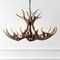 Jonathan Y Eldora 33" 6-Light Rustic Farmhouse Adjustable Resin Antler LED Chandelier, Brown JYL6318A - alternate 6