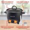 Brentwood Industries 3 Cup Uncooked/6 Cup Cooked Non Stick Rice Cooker in Black TS-506BK - alternate 5