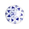 Homeroots Set of Eight Blue And White Ceramic And Metal Drawer Pull Knobs, 8PK 544409 - alternate 3