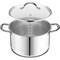 Emporio Kitchen Stainless Steel 5QT Stockpot with Glass Lid, Even-Heat Base, Riveted Handles, Oven Safe EMPKSSTKP55 - alternate 4