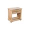 Homeroots 28" Distressed Natural One Drawer Solid Wood Nightstand 555411 - alternate 4
