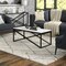 Homeroots 46" Black Faux Marble And Steel Coffee Table 520937 - alternate 4