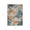 Homeroots 3' X 5' Teal Blue And Copper Abstract Washable Indoor Outdoor Area Rug 631975 - alternate 5
