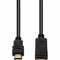 Add-On 8IN DISPLAYPORT FEMALE TO HDMI MALE BLACK ADAPTER CABLE MAX RESOLUTION UP HDMI2DISPLAYPORT - alternate 1