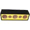 Deejay Led For 10-in Three Horn Two Tweeters Side Speaker Enclosure Yellow Vinyl cloth colored D10H3TW2VYYESIDE - alternate 5