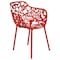 Leisuremod Modern Devon Aluminum Armchair, Red DCA23R - alternate 1