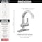 Delta Albion Single Handle Bathroom Faucet Chrome 15855LF - alternate 3