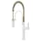Brizo Jason Wu for Semi-Professional Kitchen Faucet, Less Handle Matte White/Polished Nickel 63375LF-MWPNLHP - alternate 2