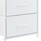 Homeroots Set Of Two 12" White Fabric Metal And Wood Two Drawer Dresser, 2PK 635729 - alternate 4