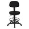 Office Star Products DC Series Sculptured Seat & Back Custom Fabric Drafting Chair, Dillon Black DC517V-R107 - alternate 2