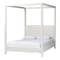 Baxton Studio Aerona Boucle Upholstered Canopy Bed, Queen 266-14520-ZORO - alternate 1