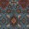 Homeroots 5' X 8' Denim Blue Brick Red And Brown Oriental Washable Indoor Outdoor Area Rug 597681 - alternate 5