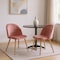 Homeroots Set of Two Rose and Oak Velvet and Metal Dining Side Chairs, 2PK 568011 - alternate 3