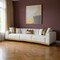 Homeroots Gold And White Velvet Curved Three Piece Sectional With Toss Pillows 643879 - alternate 7
