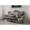 Homeroots 46" Platinum Faux Leather Curved Sofa And Toss Pillows 348644 - alternate 4