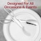Smarty Had A Party Silver Disposable Plastic Serving Salad Scissor Tongs (50 Tongs), 50PK 2640S-CASE - alternate 3