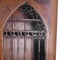 Homeroots 44in Dark Brown Solid Wood And Iron Bar Cabinet With Three Shelves 489019 - alternate 5
