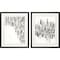 Homeroots Set Of Two Tonal S/2 Black Framed Print Wall Art, 2PK 525505 - alternate 1