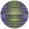 Homeroots 8' Purple Lilac And Lavender Round Striped Washable Indoor Outdoor Area Rug 577994 - alternate 3