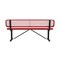 Leisure Craft Leisure Craft 6 FT Outdoor Bench with Back, Portable, Red B6WBP-RED - alternate 3