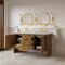 James Martin Vanities Hudson 60" Double Vanity, Honey Oak w/ 3 CM Carrara Marble Top 435-V60D-HNO-3CAR - alternate 5