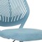 Homeroots Pale Blue and White Adjustable Height Swivel Rolling Office Chair 719206 - alternate 5