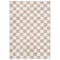 World Rug Gallery Beige Block Shag Area Rug 4 ft x 6 ft Beige WR118BEIGE4X6 - alternate 3