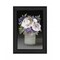 Homeroots Lilac Mason Jar Floral 3 Black Framed Print Wall Art 407665 - alternate 1
