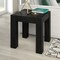 Homeroots 22" Black Wood Square End Table 544225 - alternate 4