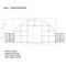 Mytee Products White 21.5 Oz PVC End Wall for Shipping Container Shelter Cover 40 Feet Wide CSB-DOOR40 - alternate 3