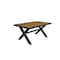 Newtechwood 63" Poly Aluminum BBQ Table in Peruvian Teak OD-DIT-723-16-TK - alternate 1