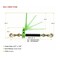Mytee Products 5/16 in-3/8 in Folding Handle Ratchet Load Binder w/ Grab Hook 7,100 lbs WLL, 8PK CBRS-FH56x8 - alternate 3