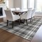 Homeroots 3' X 5' Charcoal Ivory And Gold Plaid Washable Indoor Outdoor Area Rug 597099 - alternate 4