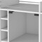 Homeroots White Rolling Bar Cart With Wine Storage 478241 - alternate 2