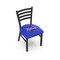 Holland Bar Stool Co BlackLogo Chair, VinylSeat L00418TulsaU - alternate 1