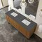 James Martin Vanities Laurent 72" Double Vanity, Honey Oak w/ 3 CM Parisien Bleu Silestone Top 545-V72-HNO-3PBL - alternate 4