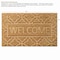 Gardenised Heavy Duty Coco Coir Doormat with Non Slip PVC Baking Embossed Design, Cozy Welcome QI004882 - alternate 6