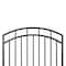 Nuvo Iron 45in Wx68in H Benitoite Gate Arched Rails, 48in W Opening, Self Close Hardware w/Double Side Handle IBGA04568 - alternate 3