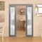 Sartodoors Modern Double Pocket 36x84 Planum 2102 Ginger Ash Pocket Frame Trims Pulls Rail Frosted | PLANUM2102DP-GA-3684 - alternate 5